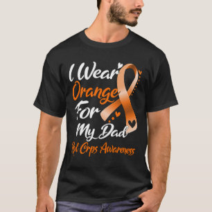 T-shirt Je Porte Orange Pour Mon Papa Rsd Crps Sensibilisa