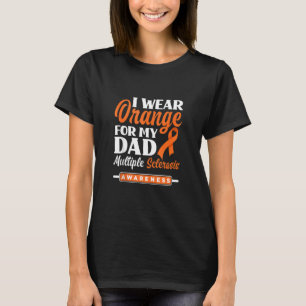 T-shirt Je Porte Orange Pour Mon Papa Sclérose En Plaques