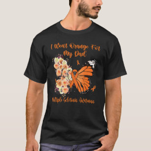 T-shirt Je Porte Orange Pour Mon Papa Sclérose En Plaques