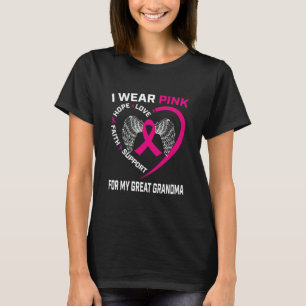 T-shirt Je Porte Pink Grand Grand Grand Grand-Mère Sensib