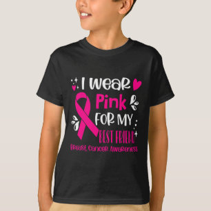T-shirt Je Porte Rose Pour La Sensibilisation Au Cancer Du