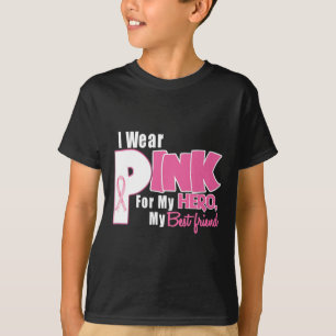 T-shirt Je Porte Rose Pour La Sensibilisation Au Cancer Du