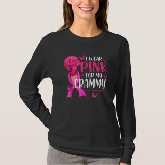 T-shirt Je Porte Rose Pour Mon Ruban Rose Grammy
