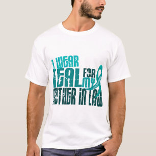 T-shirt Je porte Teal pour le Cancer ovarien de la
