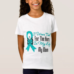 T-Shirt Je porte Teal pour le héros dans ma vie… ma mam