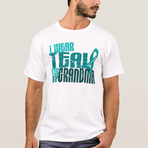 T-shirt Je porte Teal pour mon Cancer ovarien de la
