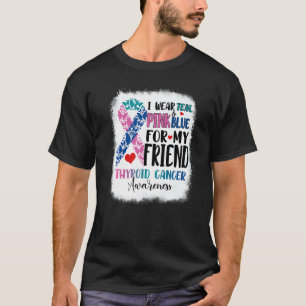 T-shirt Je Porte Turquoise Pink Blue ami Thyroid Sensibili