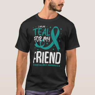 T-shirt Je Porte Turquoise Pour Ami Aliments Sensibilisati