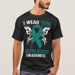 T-shirt Je Porte Turquoise Pour La Sensibilisation À LA RÉ