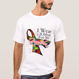 T-shirt Je porte un ruban pour mon petit-fils -