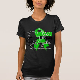 T-shirt Je porte un ruban vert pour ma fille