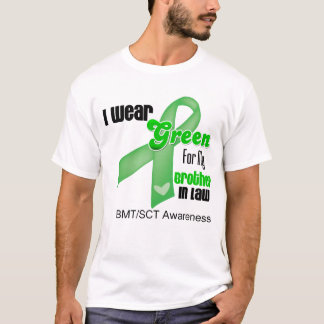 T-shirt Je porte un ruban vert pour mon beau-frère BMT