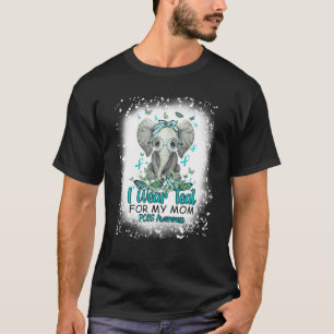 T-shirt Je Porte Un Turquoise Pour Ma Maman Elephant Pcos
