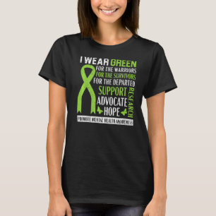 T-shirt Je Porte Vert Pour La Sensibilisation À La Santé M
