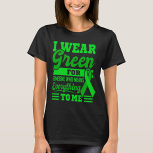 T-shirt JE PORTE VERT World Cancer Day Cadeau Green Ribbon