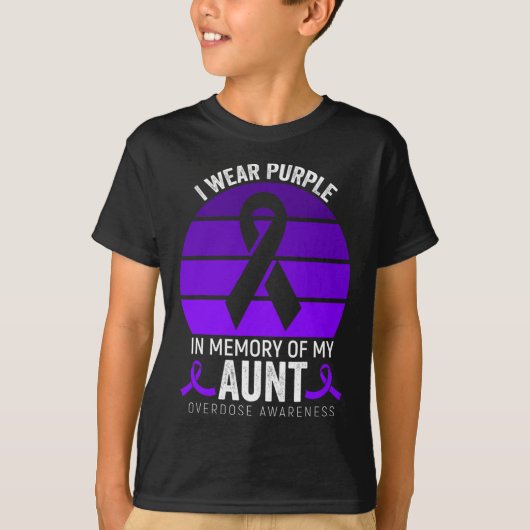 T-shirt Je Porte Violet Surdose Sensibilisation Ribbon Vio (Devant)