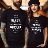 T-shirt Je porterai Noir