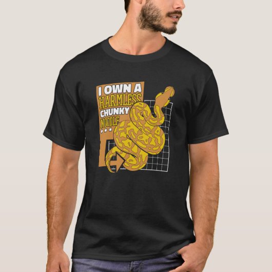T-shirt Je Possède Une nouille Chunky Sans Faux Pythonidae (Devant)