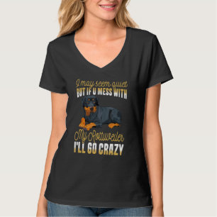 T-shirt Je Pourrais Sembler Tranquille, Mais Si Tu Mess Av