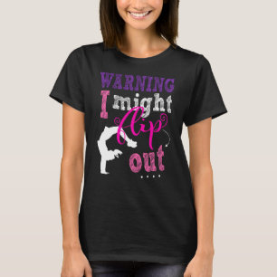 T-shirt Je Pourrais Tourner La Gymnastique Rose Pour La Gy