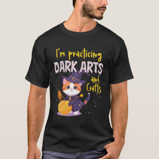 T-shirt Je Pratique Les Arts Sombres Et L'Artisanat Tricot