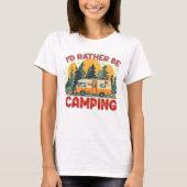 T-shirt Je préfère camper (Devant)