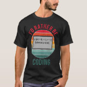 T-shirt Je préfère coder (Devant)