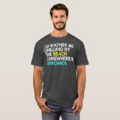 T-shirt Je Préfère Être À Mykonos Grèce (Devant entier)