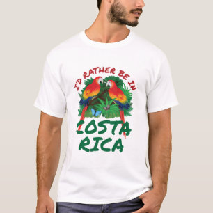 T-shirt Je préfère être au Costa Rica Vacation Souvenir