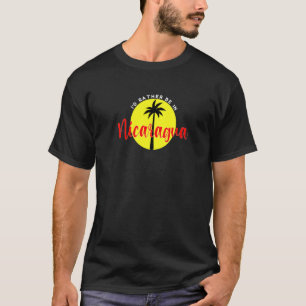 T-shirt Je préfère être au Nicaragua - Plage Vacation Blue
