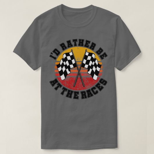 T-shirt Je Préfère Être Aux Course 1 (Design devant)
