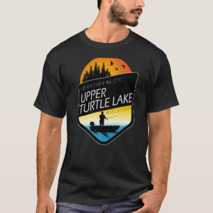 T-shirt Je préfère être sur Upper Turtle Lake Wisconsin Fi