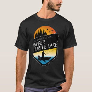 T-shirt Je préfère être sur Upper Turtle Lake Wisconsin Fi