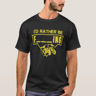 T-shirt Je Préfère Faire De L'Agriculture, Dit Tractor Far