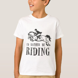 T-shirt Je Préfère Faire Du Cheval À Cheval Équestre Spect