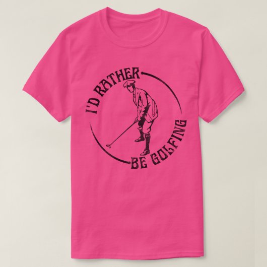 T-shirt Je Préfère Faire Du Golf (Design devant)