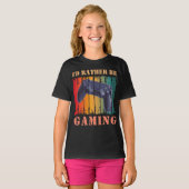 T-SHIRT JE PRÉFÈRE JOUER (Devant entier)