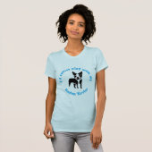 T-shirt Je préfère jouer avec mon Boston Terrier (Devant entier)