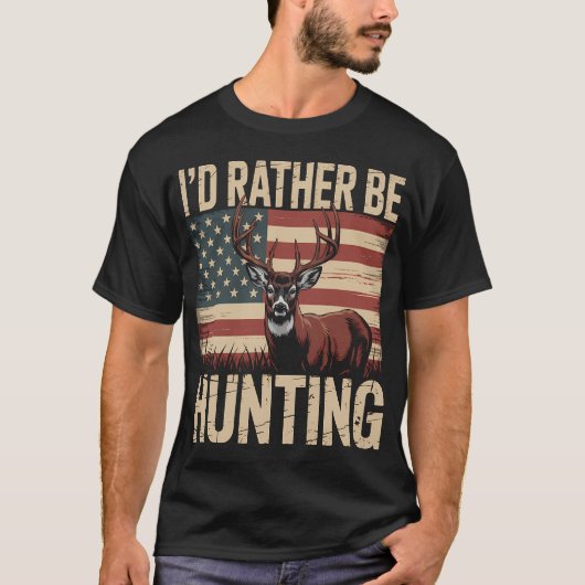 T-SHIRT JE PRÉFÈRE LA CHASSE (Devant)