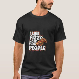 T-shirt Je préfère la pizza aux gens Introverti Favori -