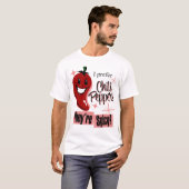 T-shirt Je préfère les poivrons de piment N chaud épicés (Devant entier)