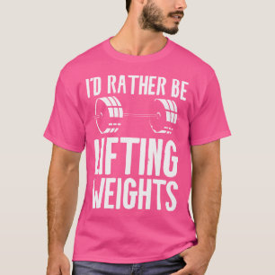 T-shirt Je Préfère Lever Poids Poids Poids Poids