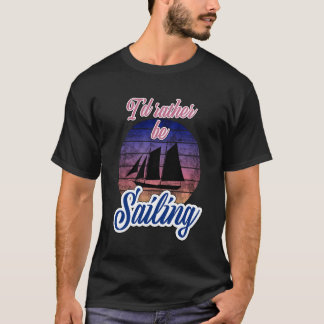 T-shirt Je préfère naviguer