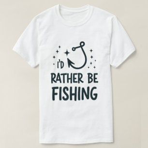 T-shirt Je préfère pêcher