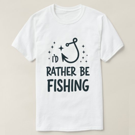 T-shirt Je préfère pêcher (Design devant)
