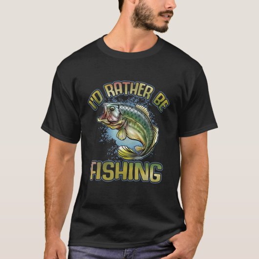 T-shirt Je préfère pêcher (Devant)