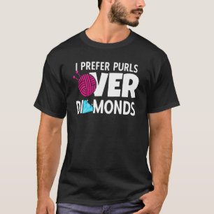 T-shirt Je Préfère Purification Sur Diamants Tricot Croche