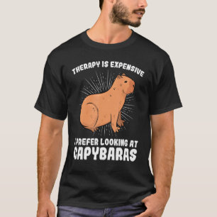 T-shirt Je préfère regarder capybaras capybara