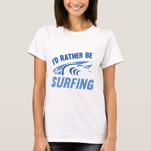 T-shirt Je préfère surfer (Devant)