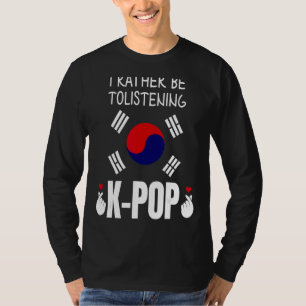 T-shirt Je Préfère Tolérer K Pop South Kores